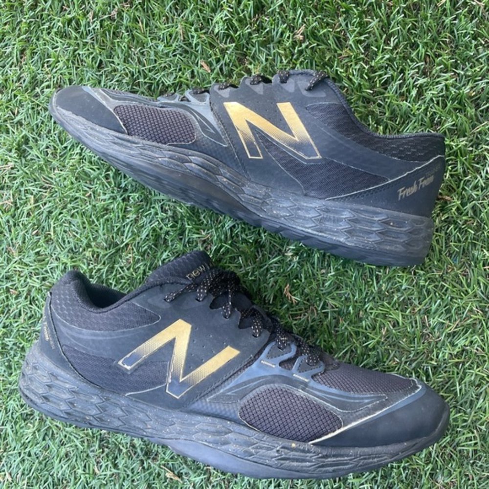 New Balance Black/Gold Mens Fresh Form 80Vs Running Shoes Sz 14